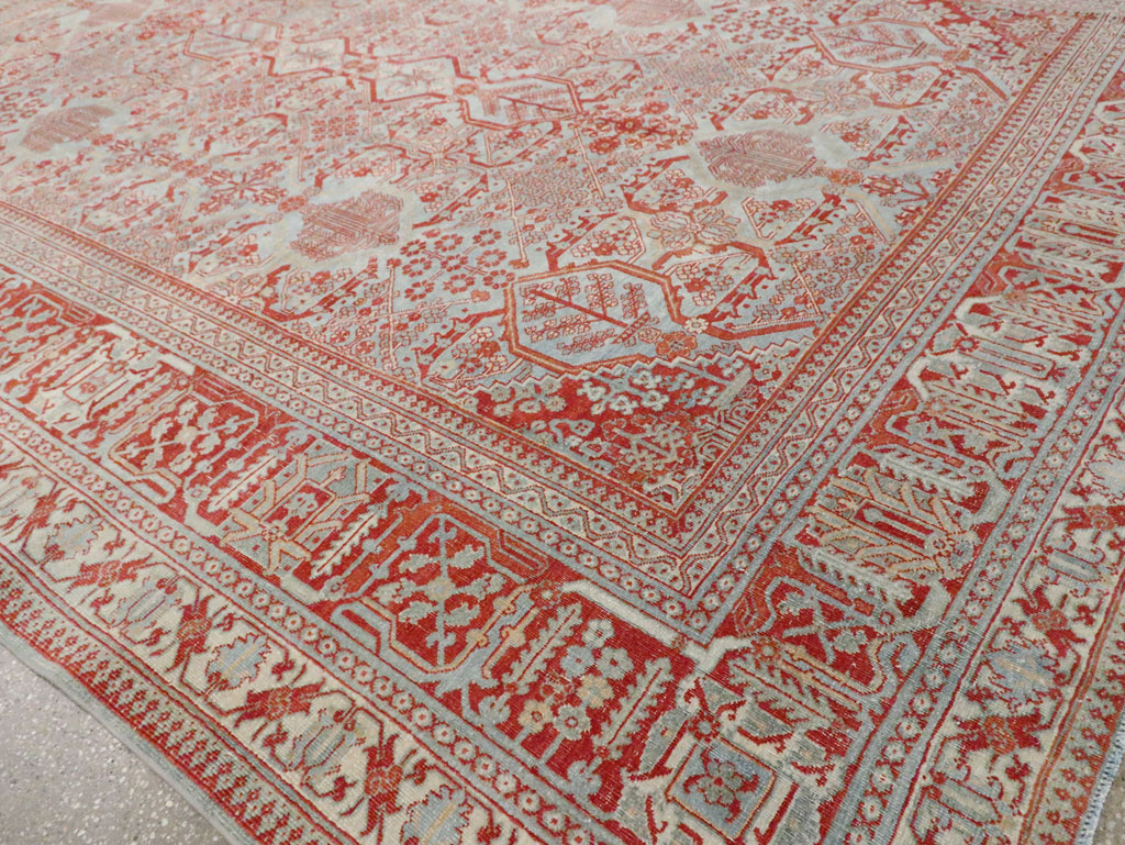 Antique Persian Joshegan Room Size Carpet, No.30223 - Gss