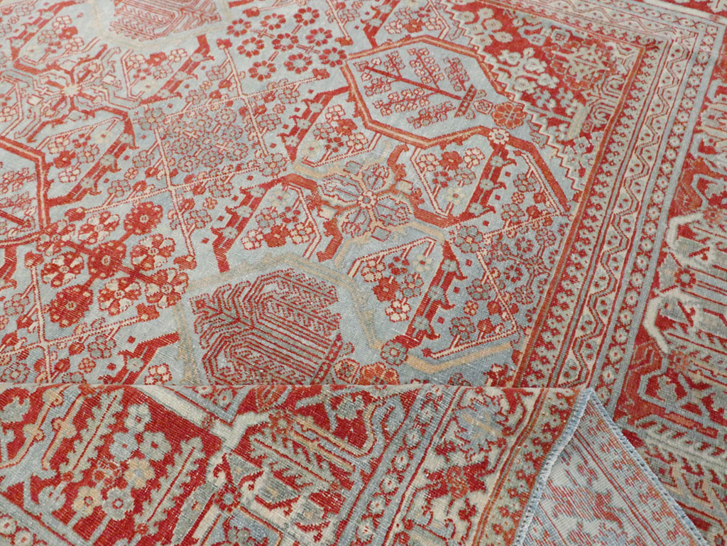 Antique Persian Joshegan Room Size Carpet, No.30223 - Gss