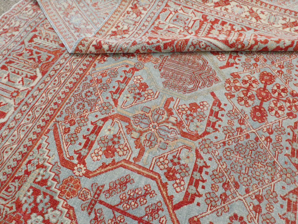 Antique Persian Joshegan Room Size Carpet, No.30223 - Gss