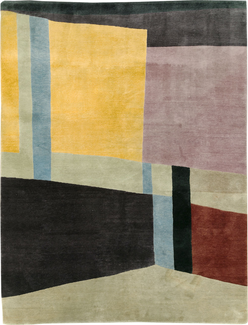 Contemporary Tibetan Art Deco Style Room Size Carpet, No.30230 - Gss