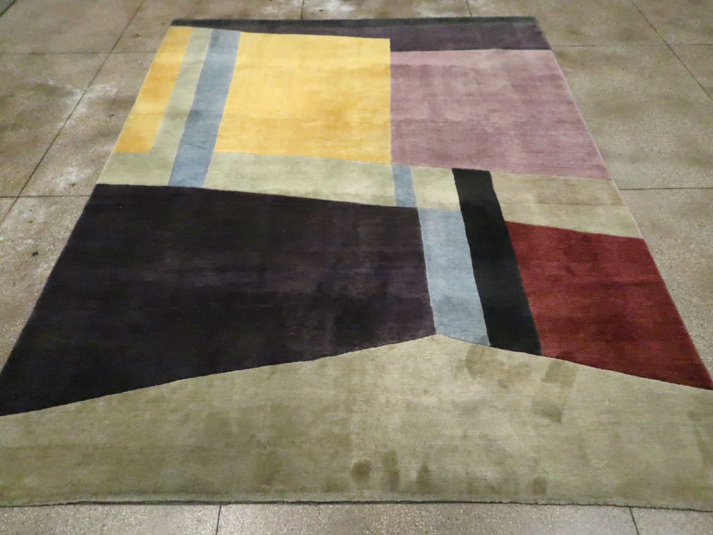 Contemporary Tibetan Art Deco Style Room Size Carpet, No.30230 - Gss
