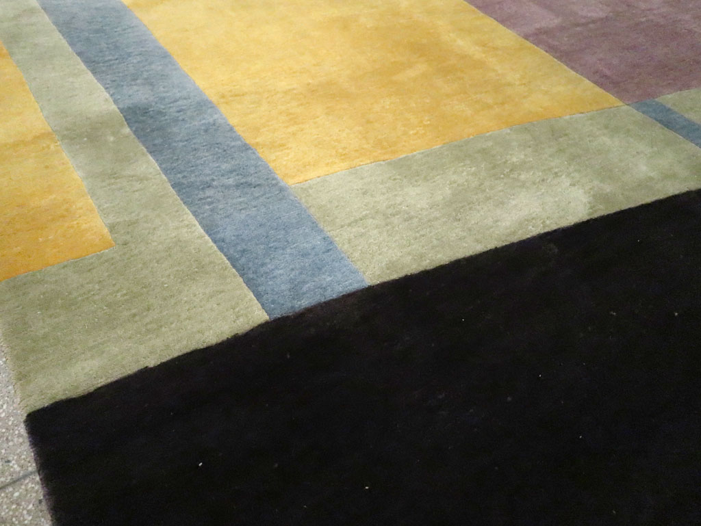 Contemporary Tibetan Art Deco Style Room Size Carpet, No.30230 - Gss