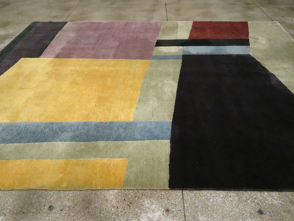 Contemporary Tibetan Art Deco Style Room Size Carpet, No.30230 - Gss