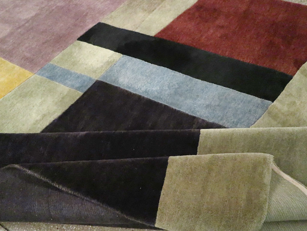 Contemporary Tibetan Art Deco Style Room Size Carpet, No.30230 - Gss