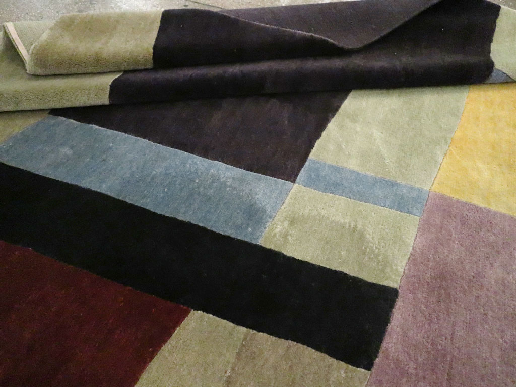 Contemporary Tibetan Art Deco Style Room Size Carpet, No.30230 - Gss