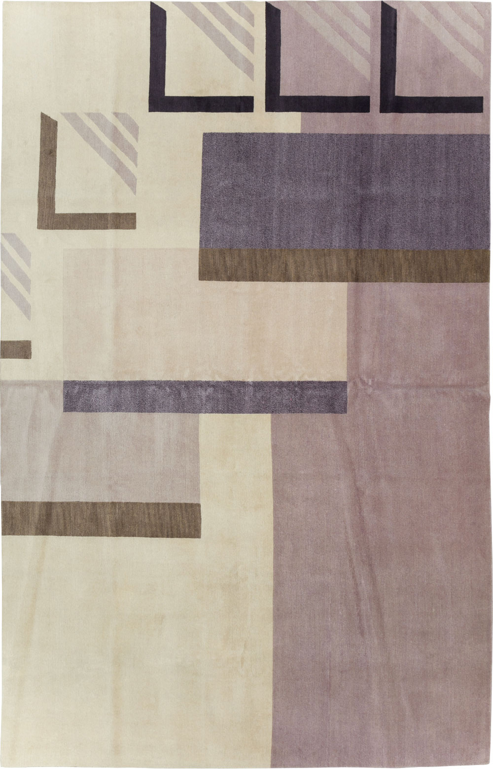 Contemporary Tibetan Art Deco Style Small Room Size Carpet, No.30242 - Gss
