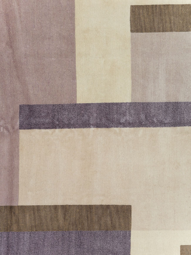 Contemporary Tibetan Art Deco Style Small Room Size Carpet, No.30242 - Gss