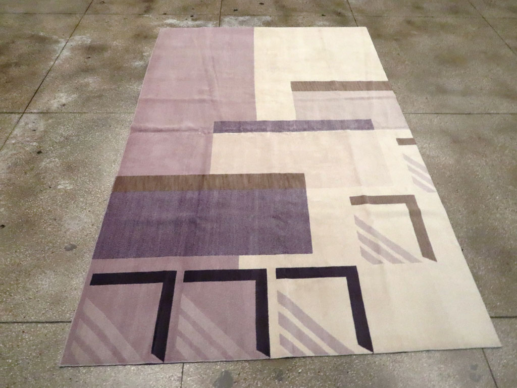 Contemporary Tibetan Art Deco Style Small Room Size Carpet, No.30242 - Gss