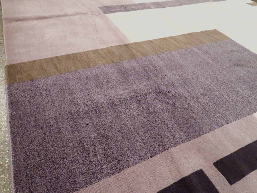 Contemporary Tibetan Art Deco Style Small Room Size Carpet, No.30242 - Gss