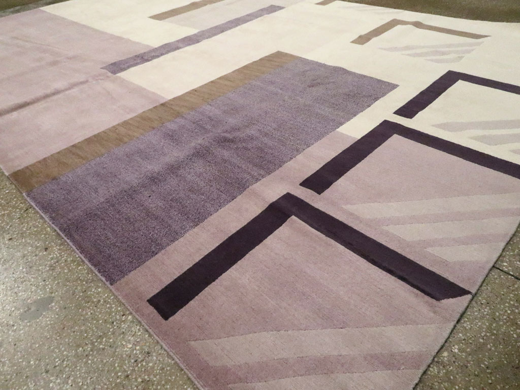Contemporary Tibetan Art Deco Style Small Room Size Carpet, No.30242 - Gss