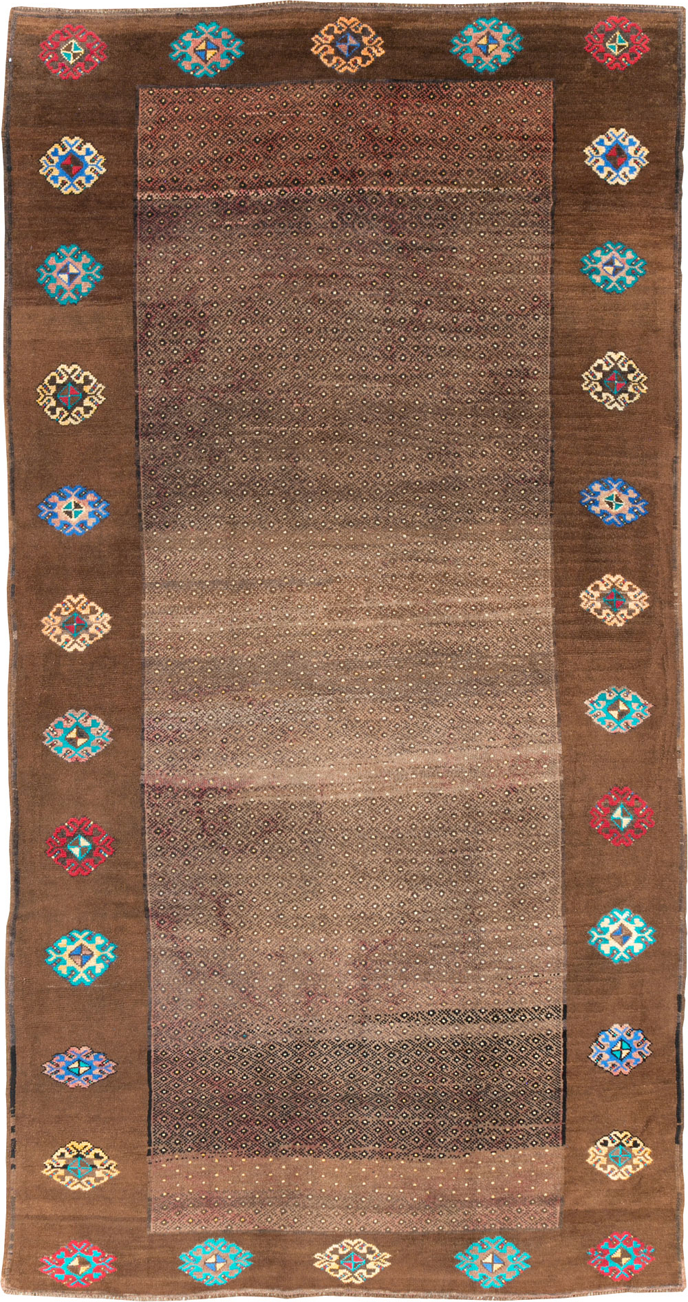 Vintage Turkish Anatolian Gallery Carpet, No.30244 - Gss