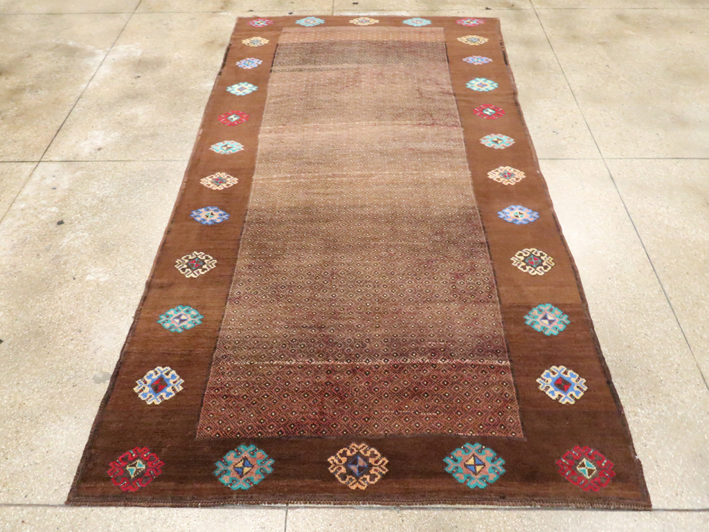Vintage Turkish Anatolian Gallery Carpet, No.30244 - Gss