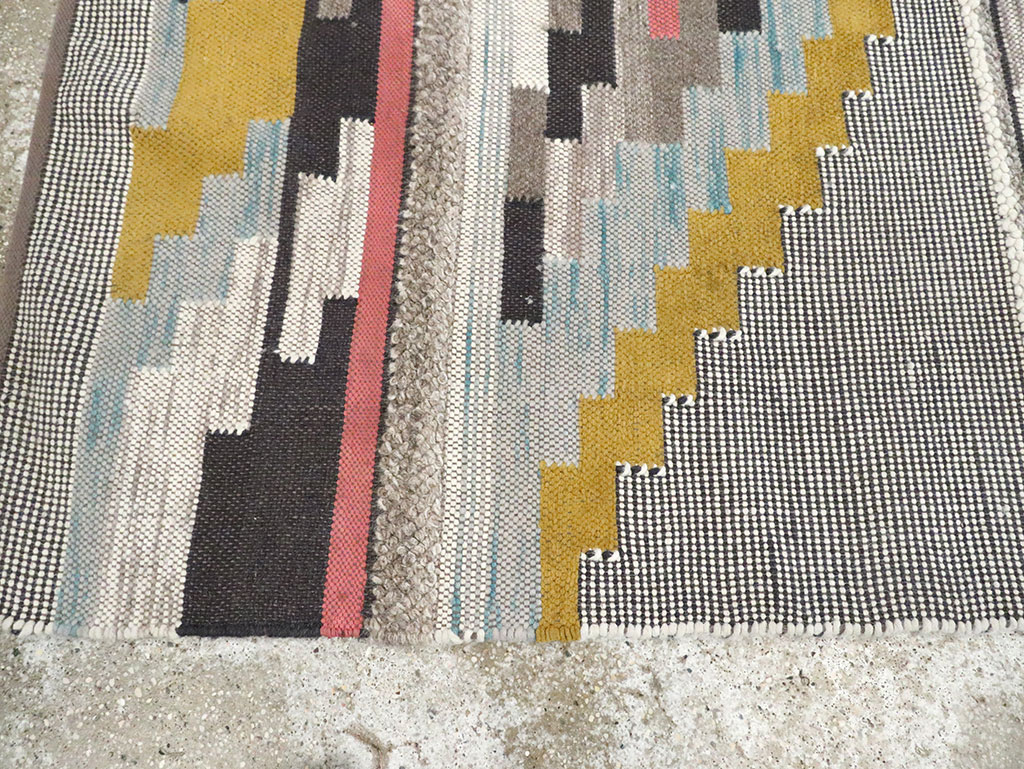 Contemporary Flatweave Kilim, No.30245 - Gss