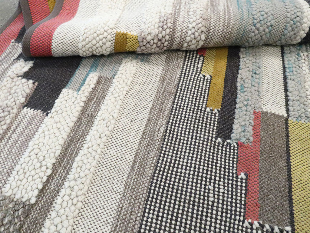 Contemporary Flatweave Kilim, No.30245 - Gss