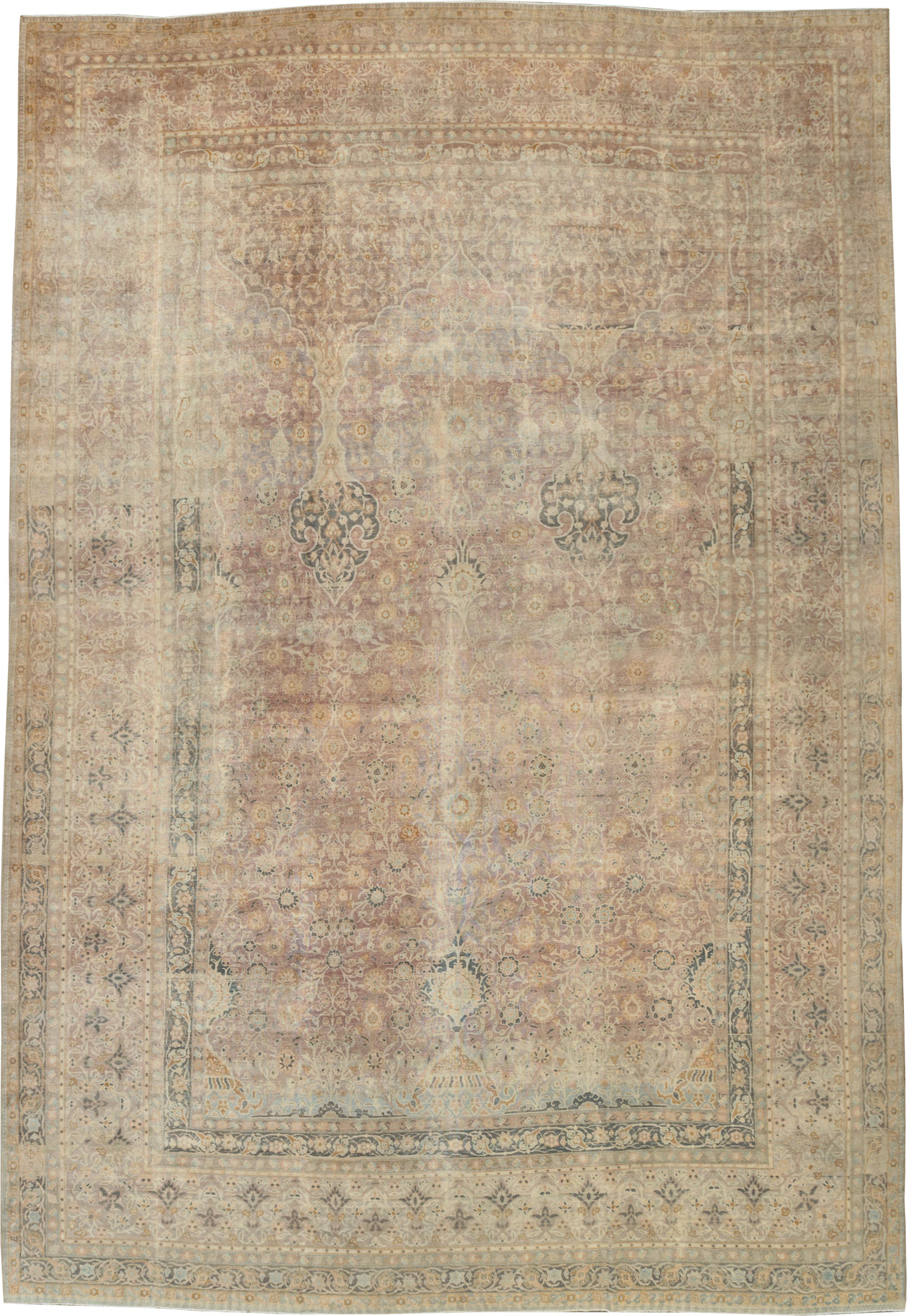 Antique Perisan Tabriz Carpet, No.30247 - Gss