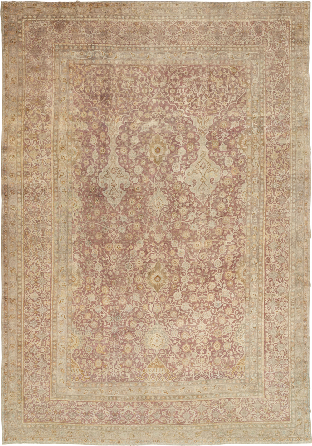 Antique Persian Tabriz Oversize Carpet, No.30247 - Gss