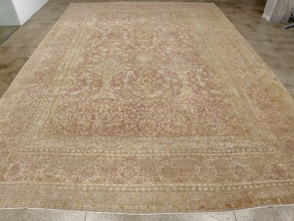 Antique Persian Tabriz Oversize Carpet, No.30247 - Gss