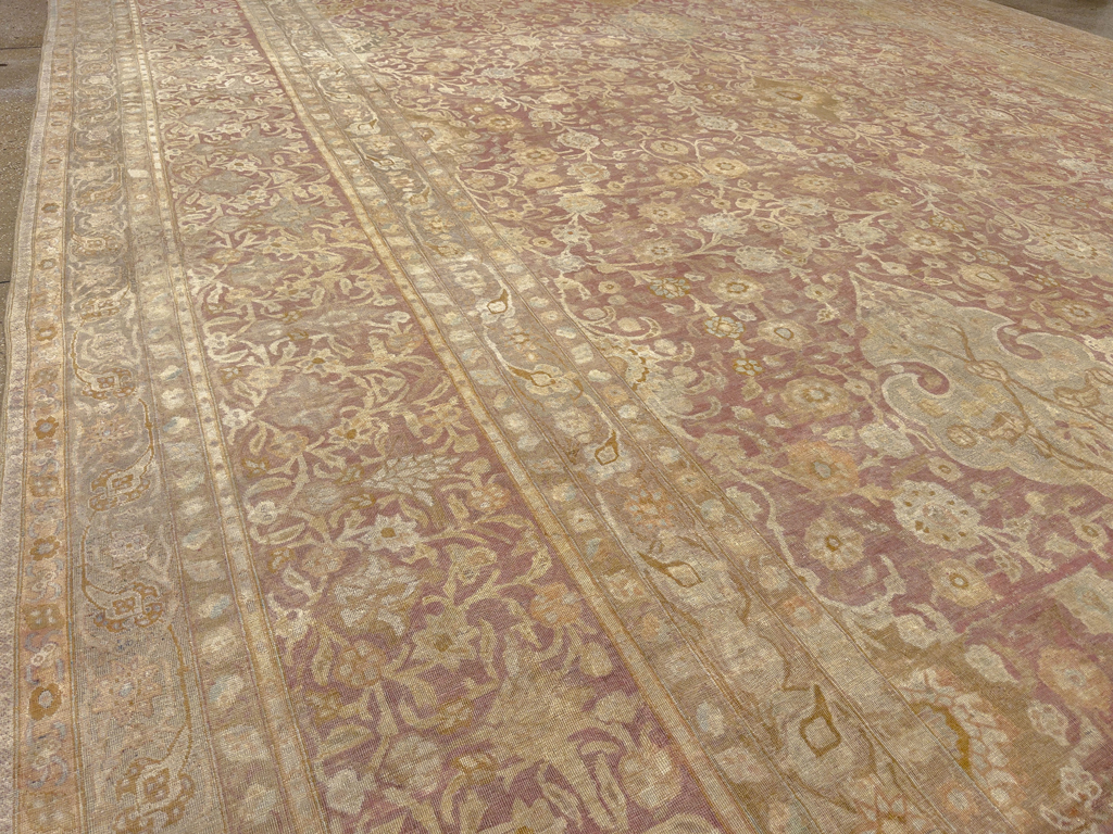 Antique Persian Tabriz Oversize Carpet, No.30247 - Gss