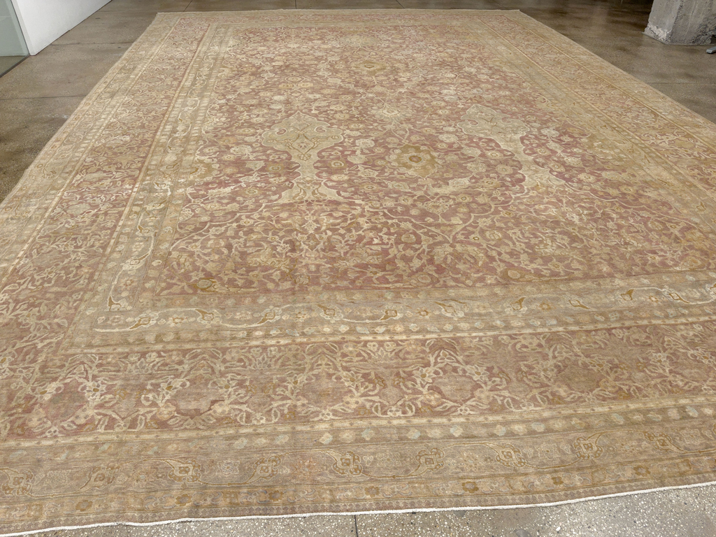 Antique Persian Tabriz Oversize Carpet, No.30247 - Gss