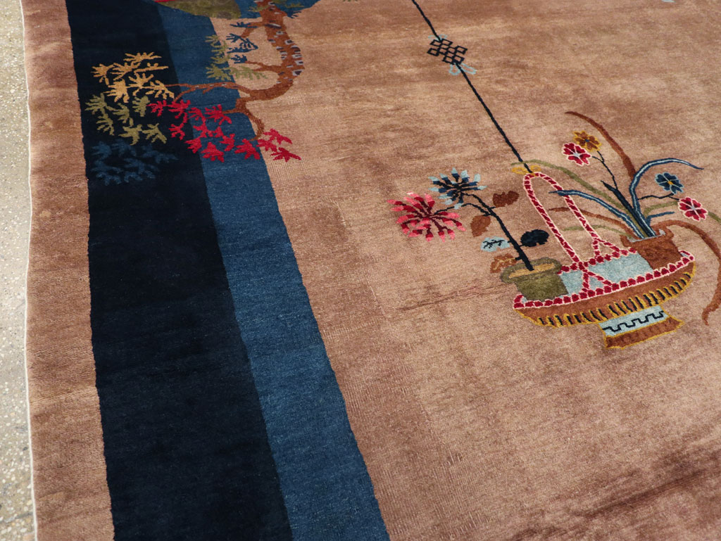 Vintage Chinese Art Deco Room Size Carpet, No.30250 - Gss