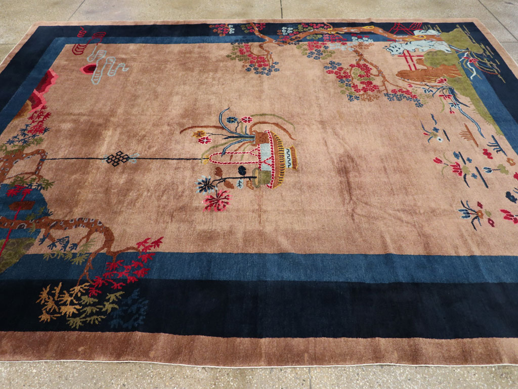 Vintage Chinese Art Deco Room Size Carpet, No.30250 - Gss