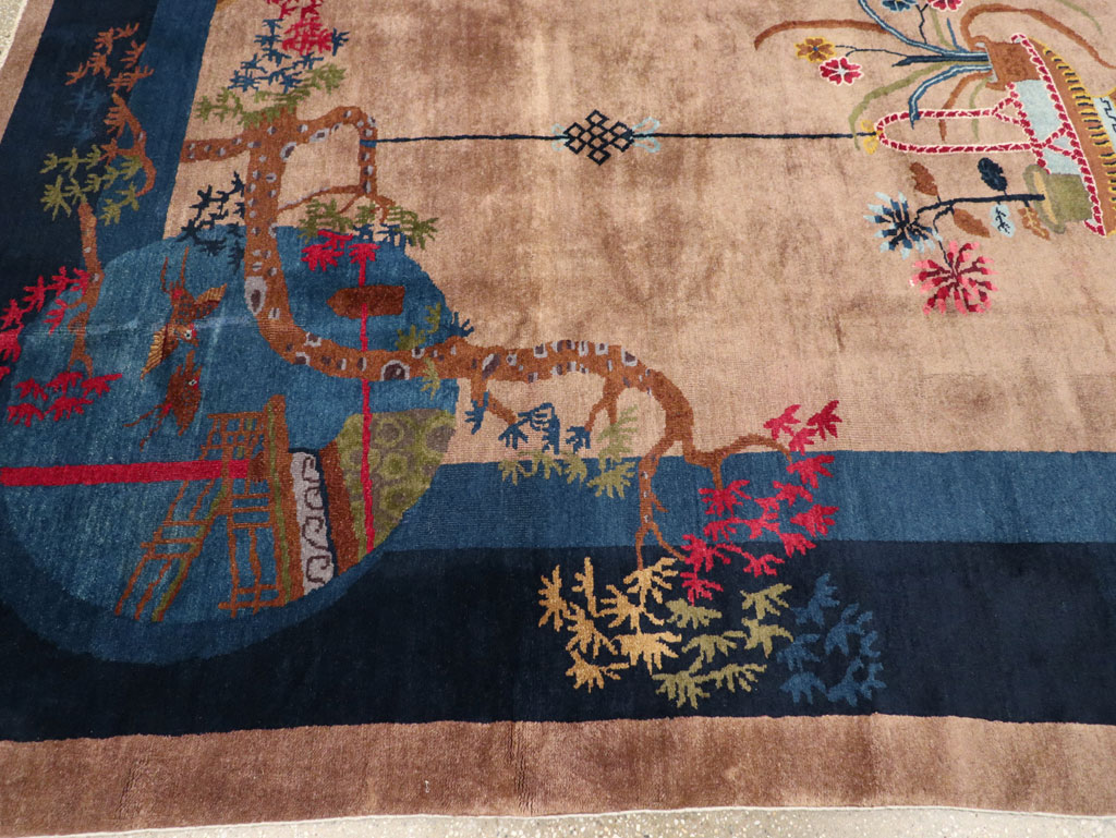 Vintage Chinese Art Deco Room Size Carpet, No.30250 - Gss