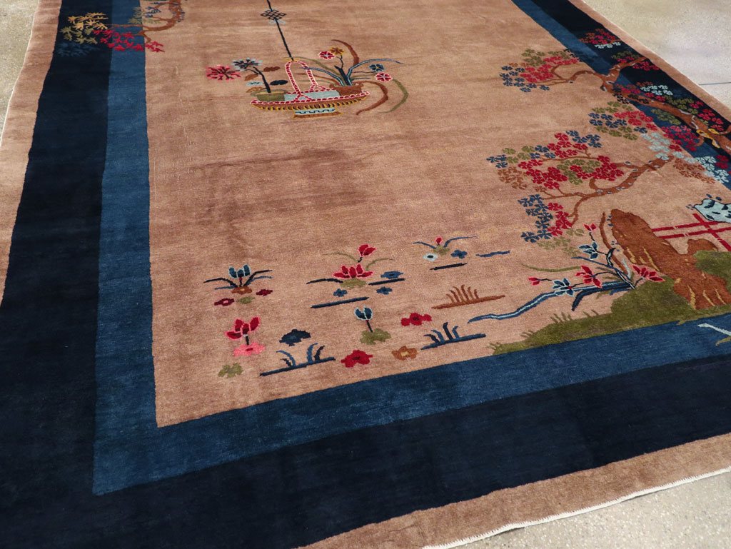 Vintage Chinese Art Deco Room Size Carpet, No.30250 - Gss