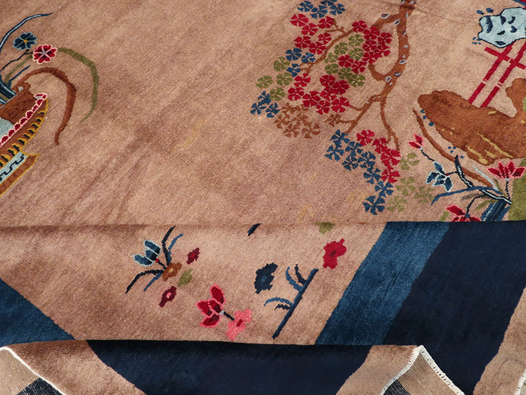 Vintage Chinese Art Deco Room Size Carpet, No.30250 - Gss