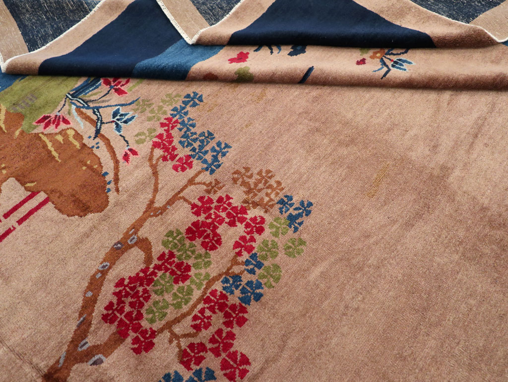 Vintage Chinese Art Deco Room Size Carpet, No.30250 - Gss