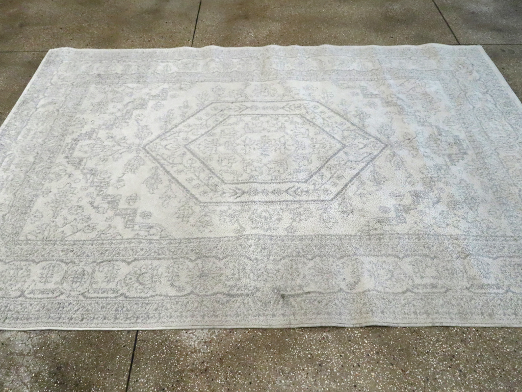 Contemporary Persian Heriz Inspired Turkish Accent Carpet, No.30260 - Gss