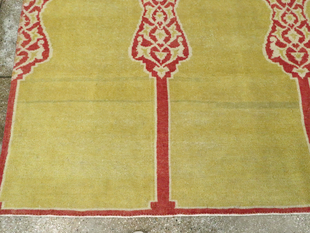 Vintage Turkish Anatolian Small Square Room Size Carpet, No.30266 - Gss