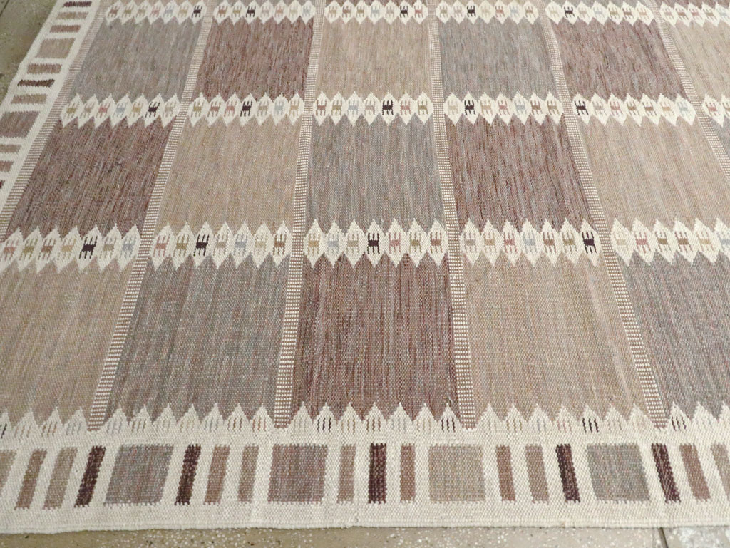 Modern Turkish Flatweave Kilim Oversize Carpet , No.30277 - Gss