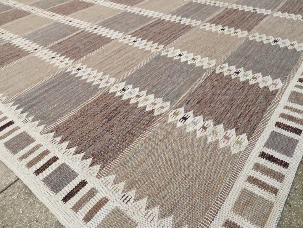 Modern Turkish Flatweave Kilim Oversize Carpet , No.30277 - Gss