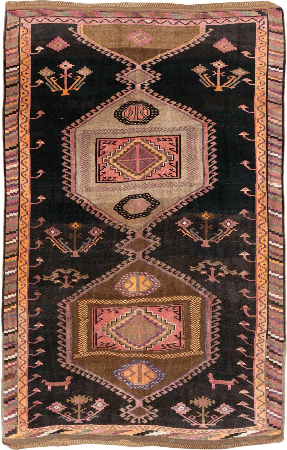 Vintage Turkish Anatolian Room Size Carpet, No.30280 - Gss