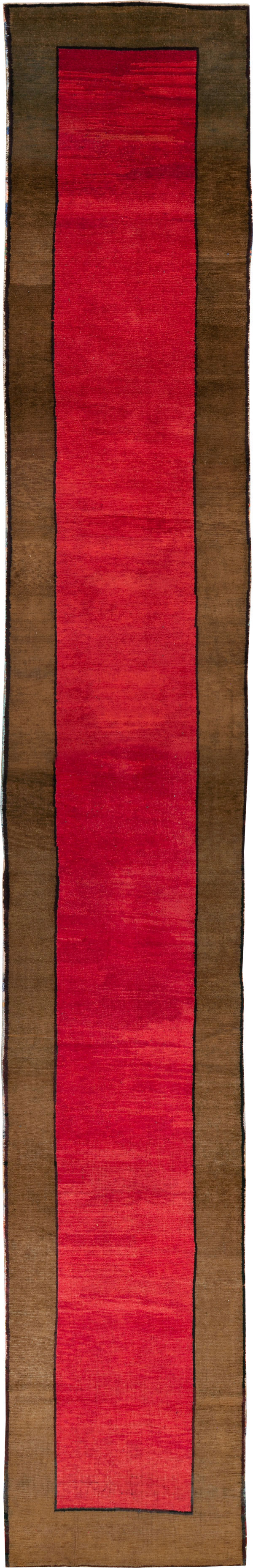 Vintage Turkish Anatolian Wide Gallery Runner, No.30286 - Gss