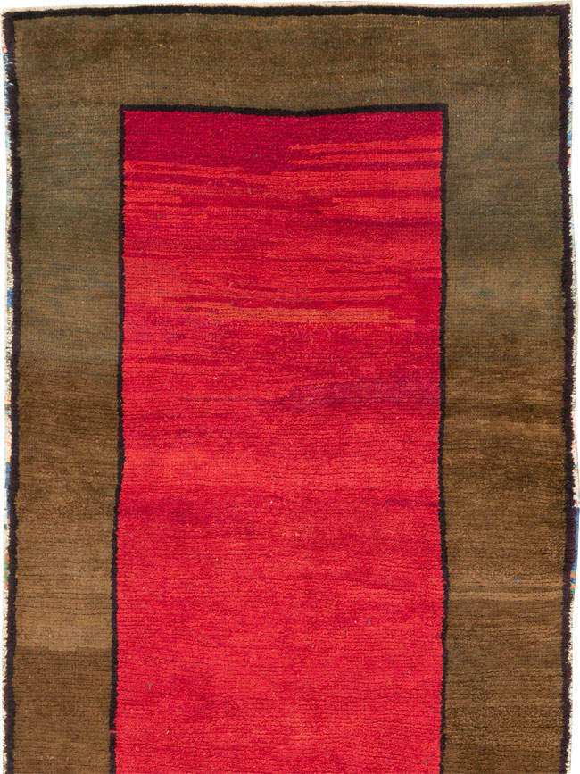 Vintage Turkish Anatolian Wide Gallery Runner, No.30286 - Gss