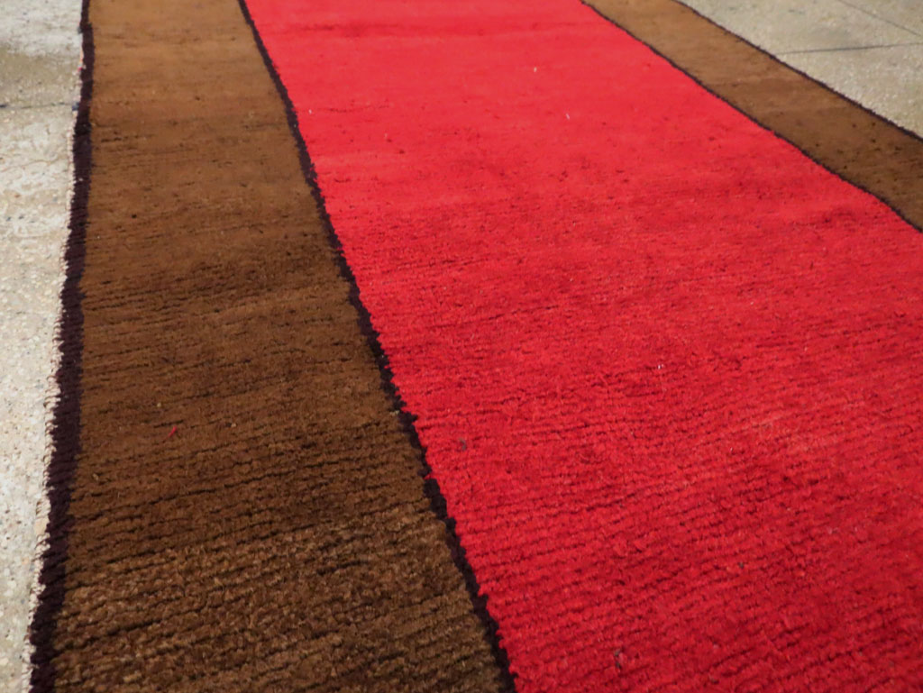 Vintage Turkish Anatolian Wide Gallery Runner, No.30286 - Gss