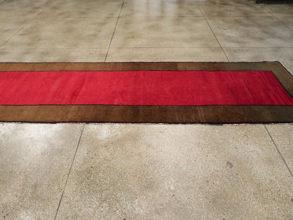 Vintage Turkish Anatolian Wide Gallery Runner, No.30286 - Gss