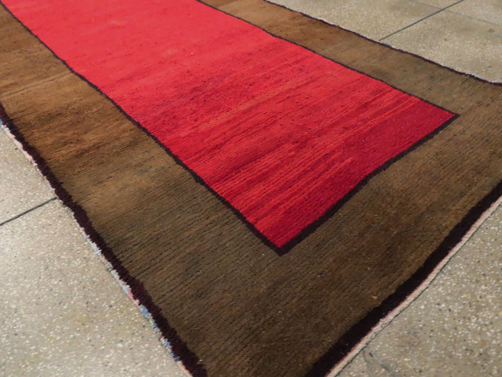 Vintage Turkish Anatolian Wide Gallery Runner, No.30286 - Gss