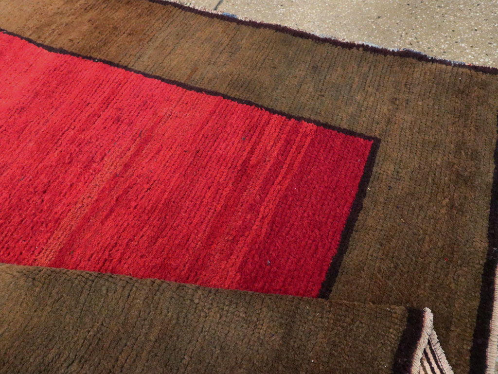 Vintage Turkish Anatolian Wide Gallery Runner, No.30286 - Gss