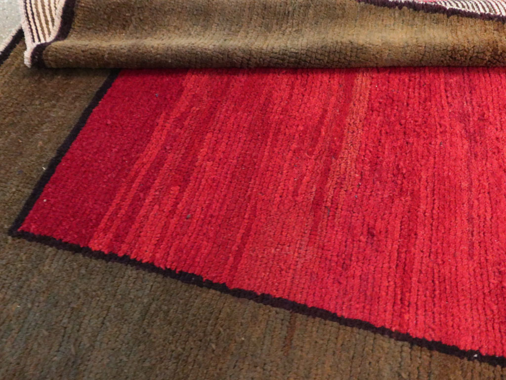 Vintage Turkish Anatolian Wide Gallery Runner, No.30286 - Gss