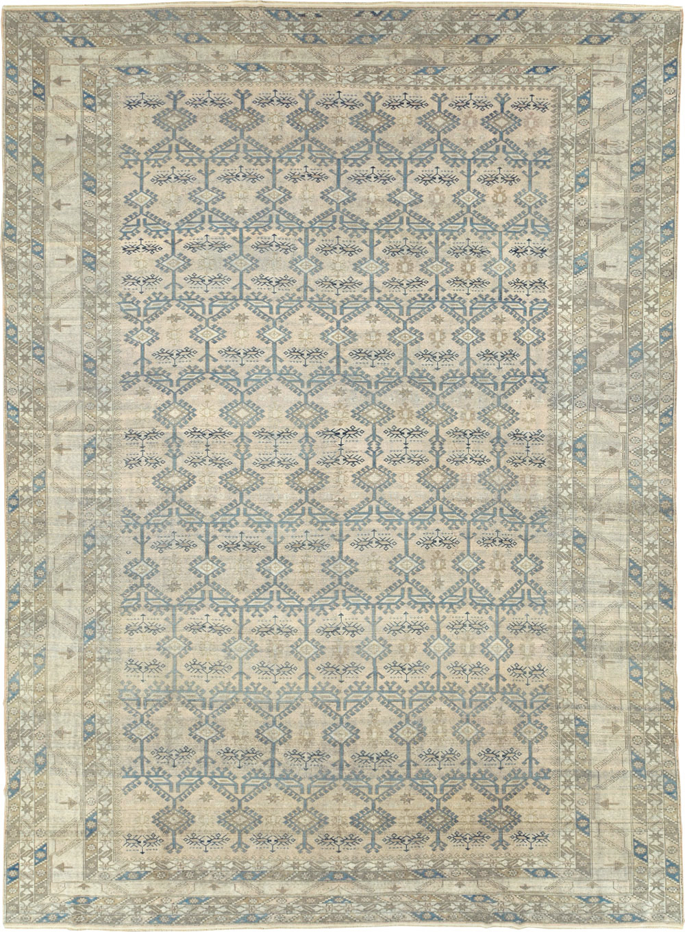 Antique Turkish Oushak Large Carpet, No.30289 - Gss