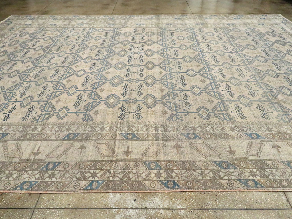 Antique Turkish Oushak Large Carpet, No.30289 - Gss