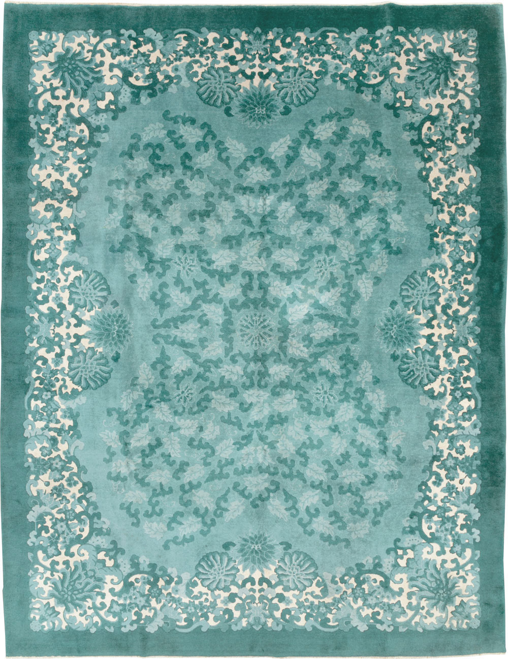 Mid-20th Century Chinese Art Deco Room Size Carpet, No.30293 - Gss