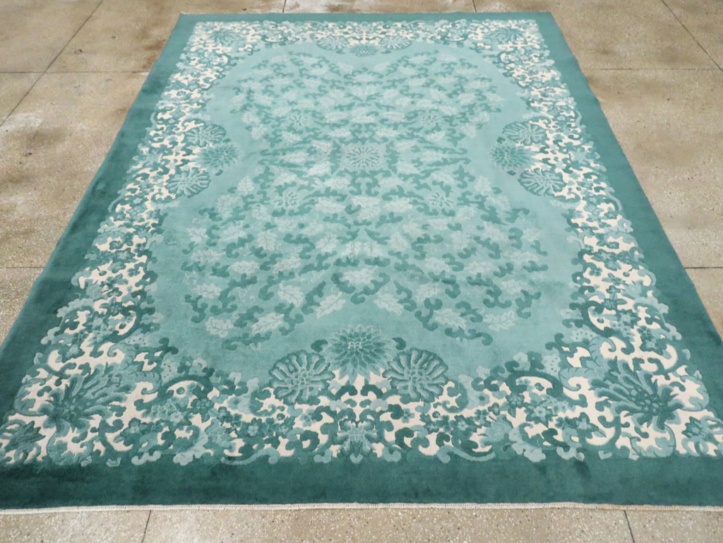Mid-20th Century Chinese Art Deco Room Size Carpet, No.30293 - Gss