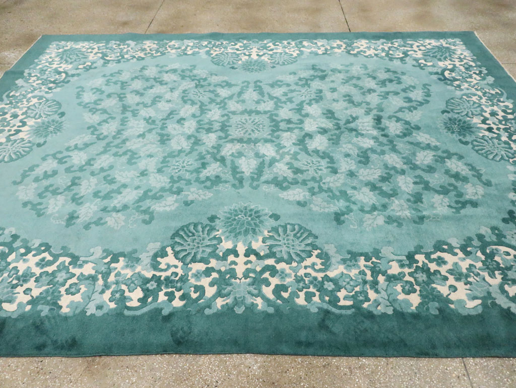 Mid-20th Century Chinese Art Deco Room Size Carpet, No.30293 - Gss
