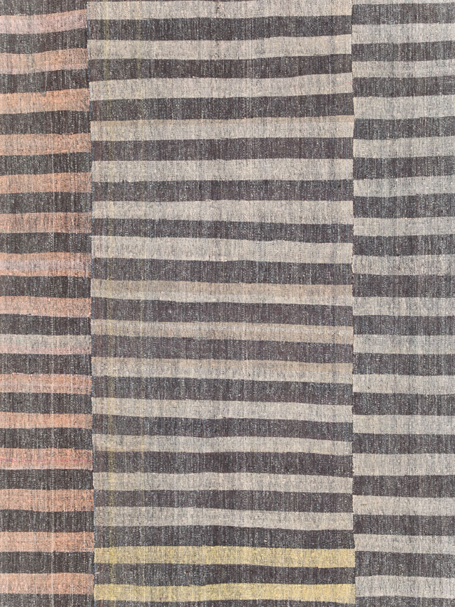 Vintage Turkish Flatweave Kilim Oversize Carpet, No.30296 - Gss