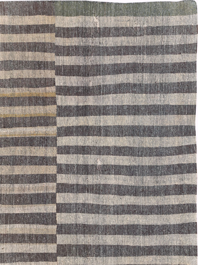 Vintage Turkish Flatweave Kilim Oversize Carpet, No.30296 - Gss