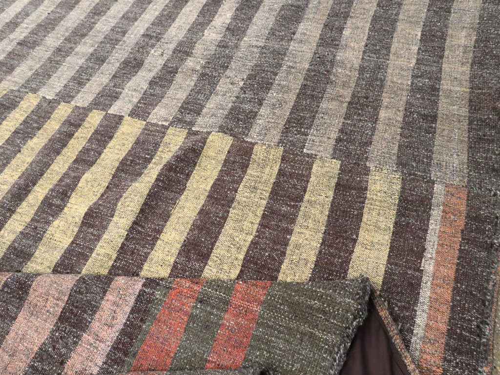 Vintage Turkish Flatweave Kilim Oversize Carpet, No.30296 - Gss