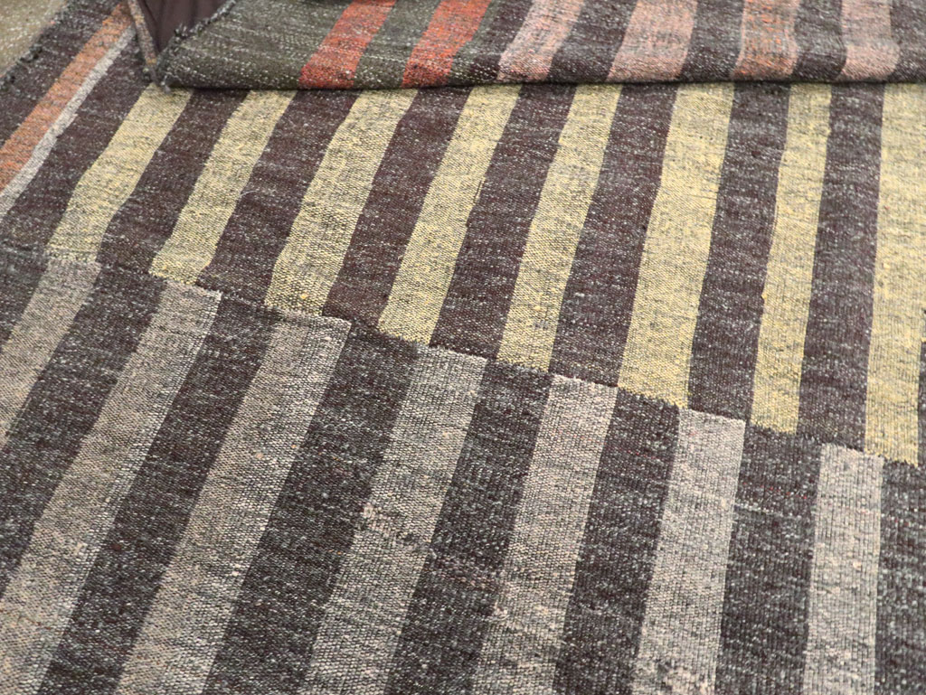 Vintage Turkish Flatweave Kilim Oversize Carpet, No.30296 - Gss